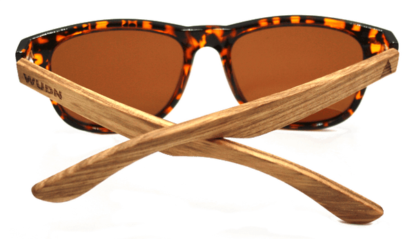 Real Zebra Wood Tortoise Frame Wanderer Sunglasses By Wudn 6935