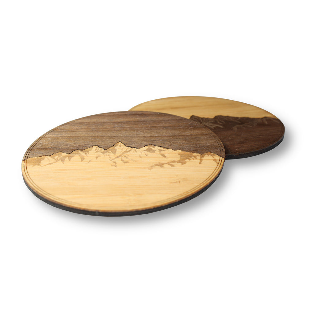 Wooden Coasters 4 (Sawtooth Mountains) 4-Pack