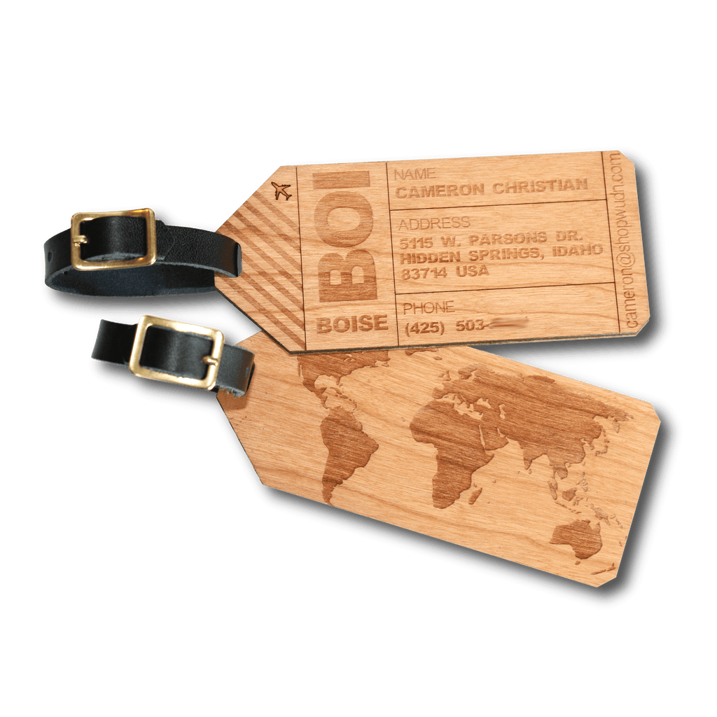 Customized Leather Luggage Tag come Away With Me to the 