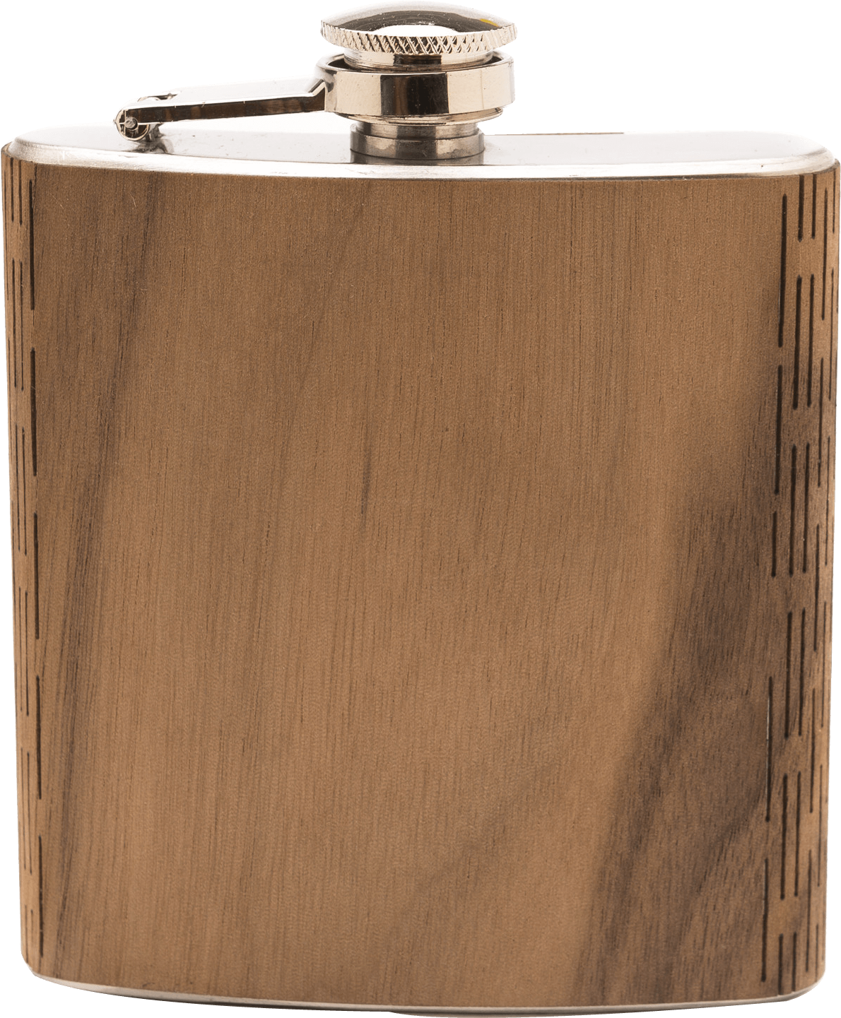 Walnut Wood Flask with Custom Engraving Option - The Wood Reserve