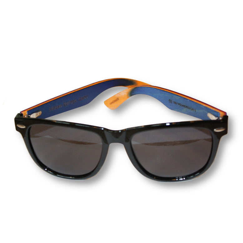 Hybrid Skatedeck Wanderer Sunglasses with Escalator Blue Temple by WUDN