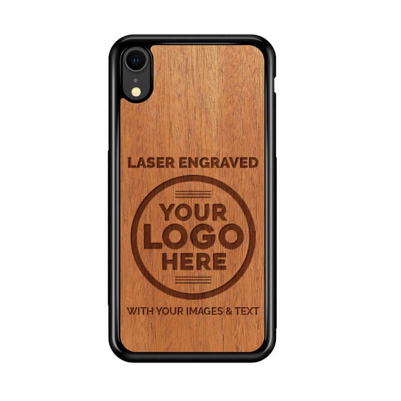 Wood phone case for iPhone XR compatible protective cell phone cover  shockproof slim fit laser engraved Cross 7 design Black wood case for Men &  Women by CaseYard 
